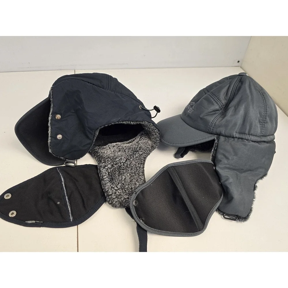 Supplex Thermal Winter Fur Lined Trapper Hat Ear Flap Face Cover OS‎ Unisex (2)